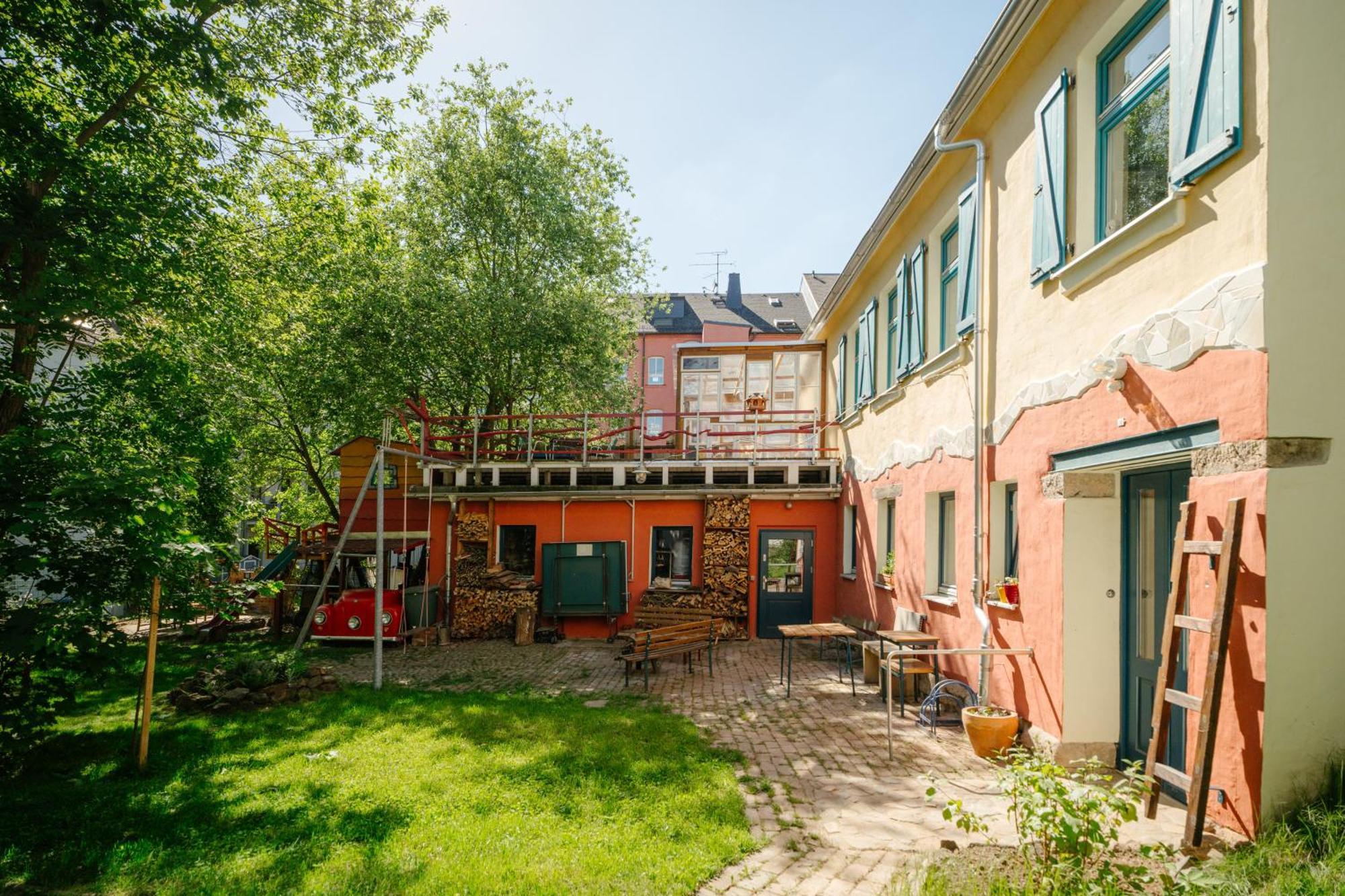The Upholstery Tinyhouse Deluxe Eco Chalet Kreativ Citynah Chemnitz Exterior foto