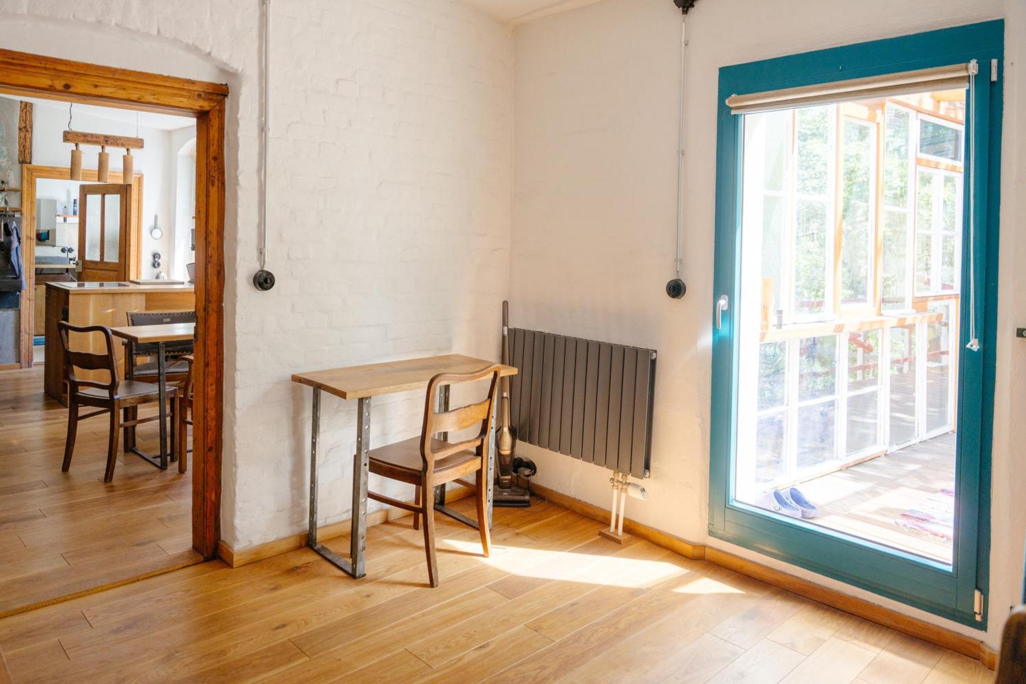 The Upholstery Tinyhouse Deluxe Eco Chalet Kreativ Citynah Chemnitz Exterior foto